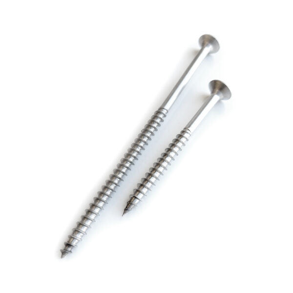 STAINLESS STEEL SCREWS COUNTERSUNK FOR TIMBER