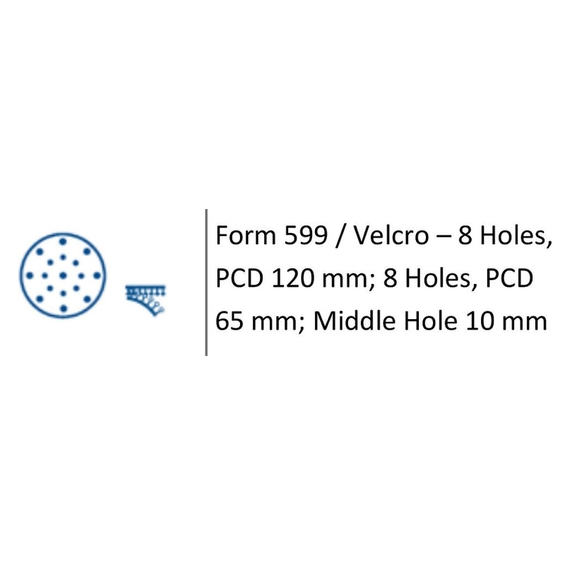 STARCKE VELCRO SANDING DISCS 514D/NK 150MM - PERFORATED - Image 4